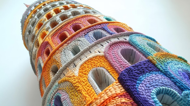 Bucată brodată colorată